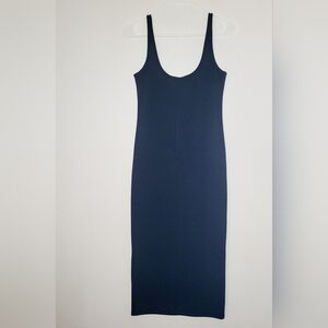 Forever 21 Pencil Tank Dress Midi Emerald Green Large Scoop Neck Scoop Neck Cute